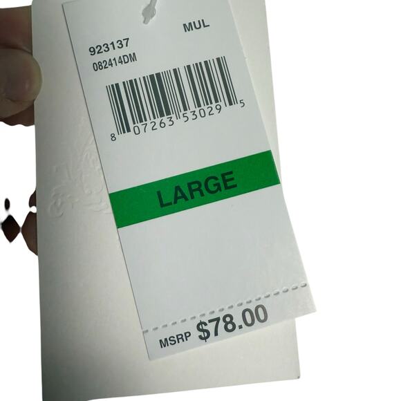 Becca All That Glitter Blue Multicolor Print Halter Tie Back Bikini Swimsuit Top - Picture 8 of 10